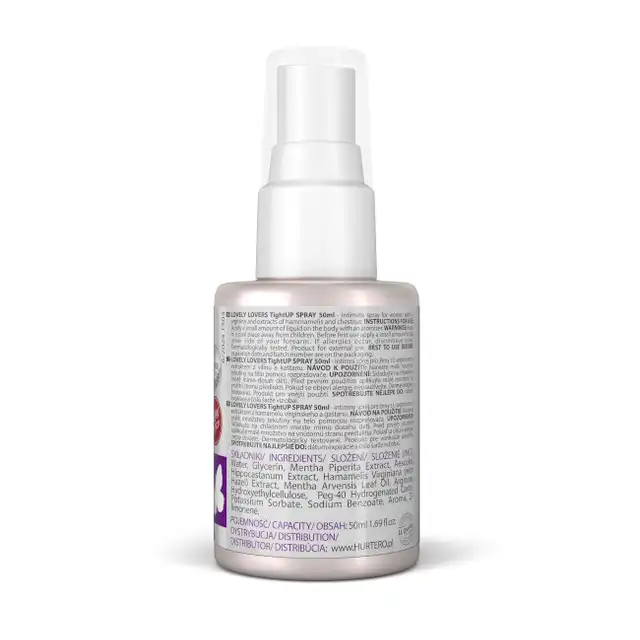 Lovely Lovers - Tight Up Spray 50ml - Spray ścieśniający i uelastyczniający ściankę pochwy, "efekt dziewicy" w kilka minut! Nagradzany bestseller!