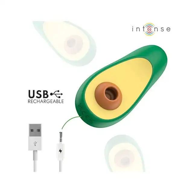 Intense – Waki Avocado Clitoral Suction Stimulator. Kolorowy dyskretny stymulator łechtaczki w kształcie awokado