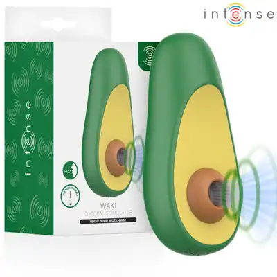 Intense – Waki Avocado Clitoral Suction Stimulator. Kolorowy dyskretny stymulator łechtaczki w kształcie awokado