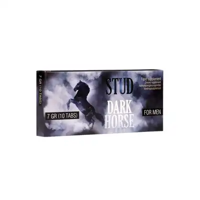 Stud - Dark Horse For Men 10 Tabs - Suplement diety dla mężczyzn wspomagający erekcję z żeń-szeniem. Starannie dobrana kompozycja składników wspierających męską witalność i sprawność.