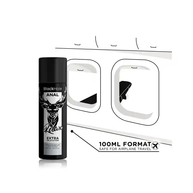 Black Hole  - Gel Silicone Base Anal Dilation 100 ml - Silikonowy lubrykant analny o delikatnym efekcie relaksującym. Długotrwały poślizg i większy komfort podczas stymulacji analnej.