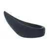 Levelz - Teardrop Silicone Cock Ring. Silikonowy czarny ring erekcyjny w kształcie łzy ze stymulatorem łechtaczki lub krocza