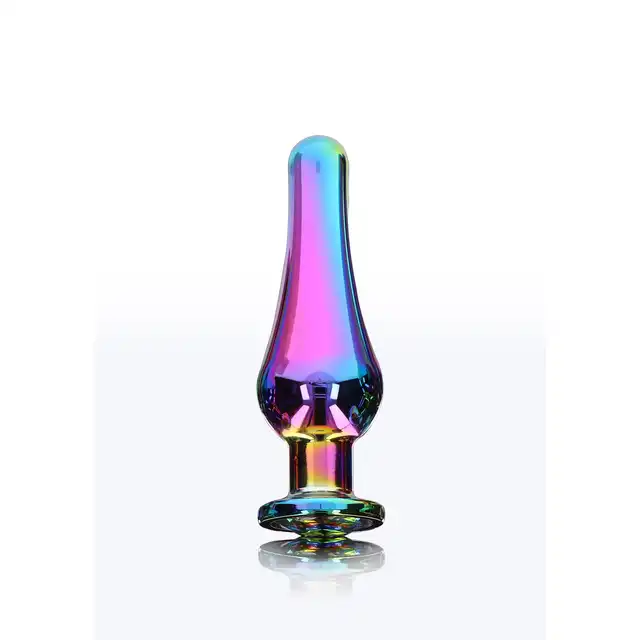 ToyJoy - Anal Play wilight Bum Bijou S. Wielokolorowa długa zatyczka analna z kryształkiem.