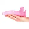 Toyz4Lovers - Jelly Eros Realistic Dildo 18.5 cm Pink - Żelowe dildo z jądrami i mocną przyssawką. Lekko zakrzywiony kształt i realistyczne detale.