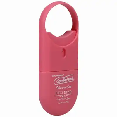Doc Johnson - GoodHead Juicy Head To-Go Dry Mouth Spray Watermelon – spray nawilżający do ust 9 ml o smaku arbuza. Opakowanie podróżne. Zabierz go wszędzie.