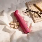 Girls Toys - Wibrator Courchevel. Różowy z zakrzywioną końcówką do stymulacji punktu G. 10 funkcji wibracji i jedwabiście miękki silikon!
