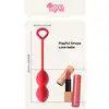 Love Signal - Playful Drops Love Ball - Silikonowe kulki gejszy do ćwiczeń mięśni kegla. Uroczy design!