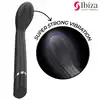 Ibiza -  G-Spot Vibrator USB. Czarny eleganvki wysokiej jakości wibrator z wygięciem do punktu G
