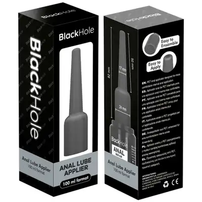 Black Hole - Anal lube Applier Size L 100ml - Aplikator do lubrykantów Black Hole 100 ml. Precyzyjna aplikacja lubrykantu dla większego komfortu i higieny.