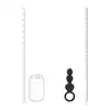 Levelz – Beaded Anal Probe With Loop. Czarna silikonowa wtyczka analna segmentowana i mocno stymulująca