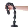 Monolite - Taranaki Dildo - Mega koraliki analne z przyssawką o elastycznej budowie. Pół metra zabawy dla zaawansowanych!