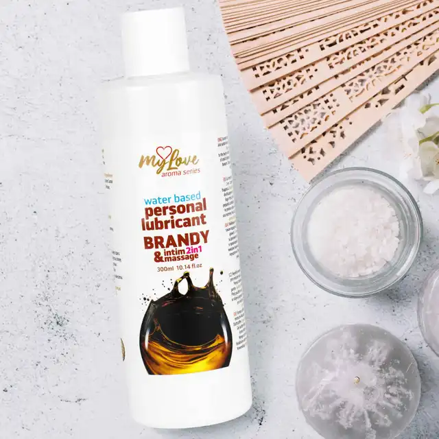 My Love - Aroma Series Intim&amp;Massage 2in1 Brandy 300ml - Żel 2 w 1 do intymnych doznań oraz sensualnego masażu ciała o zapachu brandy.