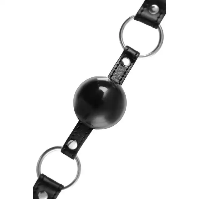 Toyfa - Anonymo Gag. Czarny nieoddychający knebel idealny dla fanów BDSM.