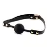 Boys of Toys - Ball Gag Black - Minimalistyczny knebel BDSM z silikonową kulką - Cisza jeszcze nigdy nie wyglądała tak dobrze.