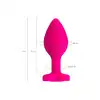 To Do - Anal Plug Diamond Heart Pink Small - Mały, różowy korek analny z kryształkiem w kształcie serca - romantyczny charakter!