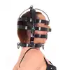 Kiotos - Head Cage Black - Czarna stalowa maska BDSM wykonana ze stali nierdzewnej. Idealna dla odważnych uległych!