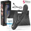 Ibiza – Vibrating Rabbit with Pulsation. Mega czarny wibrator z 3 stukającymi kuleczkami oraz mocnym masażerem łechtaczki