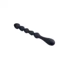 NMC - Ribbed Silicone Anal Ball Beads Black 10.5 Inch - Silikonowe koraliki analne ze zróżnicowanymi średnicami kulek. 26 cm długości!
