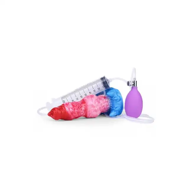 Kiotos Monstar – BlowcumCock. Niesamowite, kolorowe, pompowane dildo monster z opcją wytrysku!