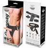 Harness Attraction - Gregory. Męski strapon z wibracjami, przedłużka z uprzężą 16,cm 
