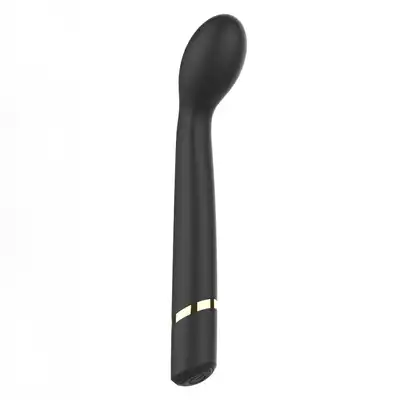 Ibiza -  G-Spot Vibrator USB. Czarny eleganvki wysokiej jakości wibrator z wygięciem do punktu G