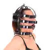Kiotos - Head Cage Black - Czarna stalowa maska BDSM wykonana ze stali nierdzewnej. Idealna dla odważnych uległych!