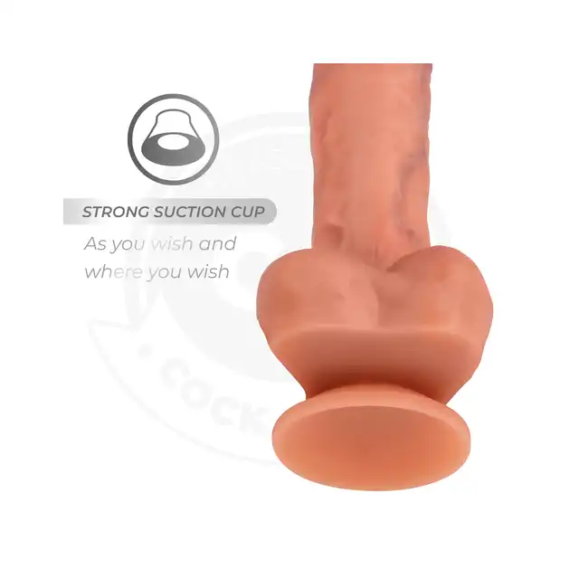 Cock Miller - Hyperrealistic Dildo 7,6" - Hiperrealistyczne dildo z mocną przyssawką i elastycznym rdzeniem o długości 19,3 cm.