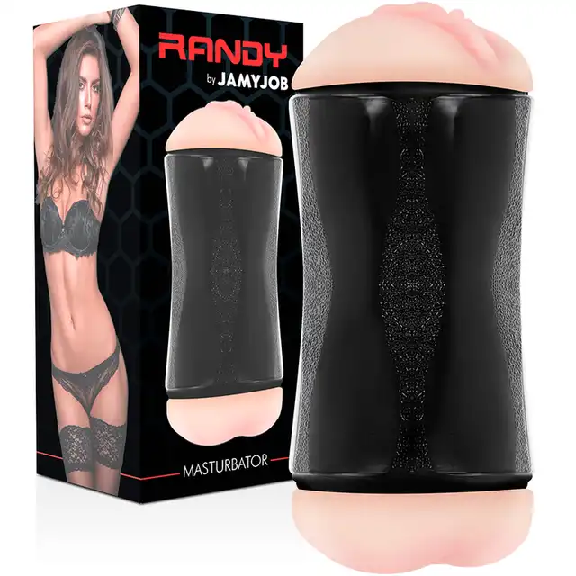 JamyJob - Randy Double Hole. Masturbator 2w1 z wejściem waginalnym i analnym
