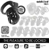Addicted Toys - Silent Keep Penis Cage 7,5 cm - Kompaktowy pas cnoty dla mężczyzn z bezpiecznym systemem blokowania.