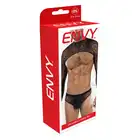 Envy Menswear - Untamed 2 Piece Set Black, OS - 2-częściowy zestaw z siateczki we wzór panterki One Size.