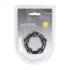 Levelz -  Beaded Silicone Cock Ring S 30 mm. Czarny teksturowany ring erekcyjny z tłoczeniem w kształcie kuleczek