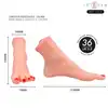 Intense - Deep Touch Gabbie Foot.  Dwuczęściowy masturbator w kształcie realistycznych stóp z waginami