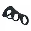 Levelz -  3 Loop Silicone Cock Ring. Silikonowa nakładka na penisa z potrójnymi ringami. Mega stymulacja
