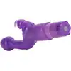 Calexotics - The Original Bunny Kiss Purple - Uroczy żelowy wibrator z króliczkiem w kolorze fioletowym. Stymulacja punktu G, stymulacja łechtaczki, 3 poziomy wibracji!