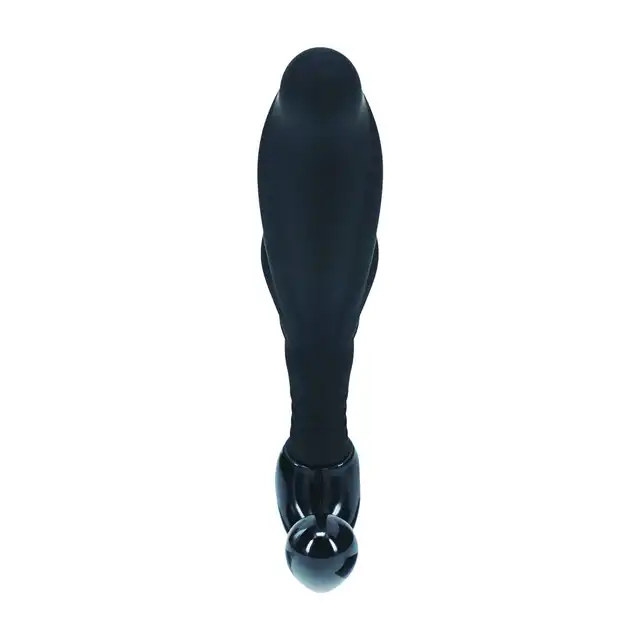 Levelz - Rippled with Hard Loop Silicone Prostate Massager S. Silikonowy masażer prostaty ze stymulacją krocza bez wibracji