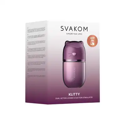 Svakom - Klitty - Dual-Action Licking&amp;Suction Stimulator - Uroczy stymulator łechtaczki z funkcją ssania, lizania oraz wibracjami. Innowacyjny, sterowany aplikacją.