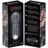Ibiza-  Pocket Wand Vibrator. Mini czarno-złoty mocny wibrator typu różdżka z elastyczną różdżką 