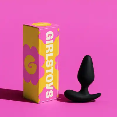 Girls Toys - Korek analny Jurby. Black Deep Pulse Anal Plug. Doskonale wyprofilowany silikonowy wibrujący korek analny