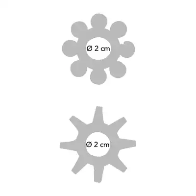 ToyJoy - Power Stretchy 2 Rings. Silikonowe rozciągliwe miękkie ringi. 