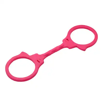 Toyz4Lovers - Sweetly Sexy Handcuffs. Różowe elastyczne silikonowe kajdanki na ręce. 