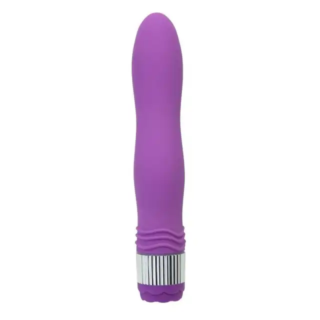 Toyz4Lovers - Neon Mace Classic Vibrator. Klasyczny, fioletowy wibrator na baterie o mocno stymulującym kształcie. 3,8 cm średnicy 21,6 cm długości