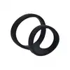 Levelz -  2 Loop Cock Ring. Silikonowy ring na penisa z podwójną pętlą o średnicy 5 cm