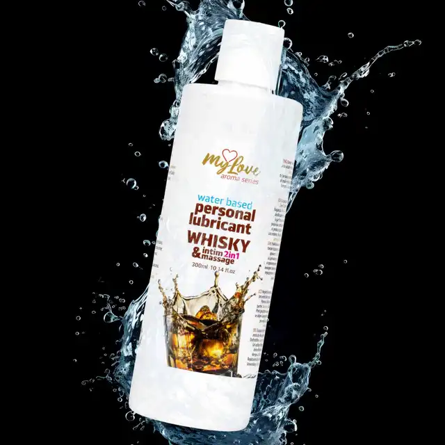 My Love -  Aroma Series Intim&amp;Massage 2in1 Whisky 300ml - Żel 2 w 1 do intymnych doznań oraz sensualnego masażu ciała o zapachu whiskey.