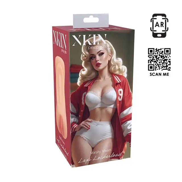 Xkin - Pinup Girls Varsity Vixen Lexi Lockerload - Masturbator w stylu retro, waga 310g. Realistyczna waginka z teksturowanym wnętrzem.