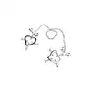 Oproducts – Heart-Shaped Nipple Clamps Tinkling Bells – regulowane zaciski na sutki z dzwoneczkami