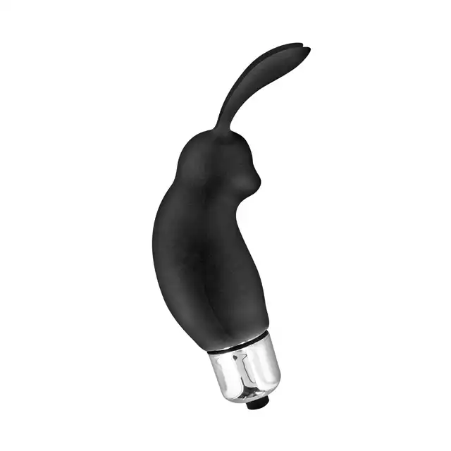 Glamy - Mini Rabbit Black - Uroczy mini wibrujący króliczek w kolorze czarnym do stymulacji łechtaczki. Niewielki rozmiarem, zaskakująco skuteczny w działaniu.