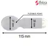 Ibiza-  Pocket Wand Vibrator. Mini czarno-złoty mocny wibrator typu różdżka z elastyczną różdżką 