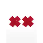 Taboom - Samoprzylepne nasutniki czerwone X. Kuszące zakrywające naklejki wielokrotnego użytku. 