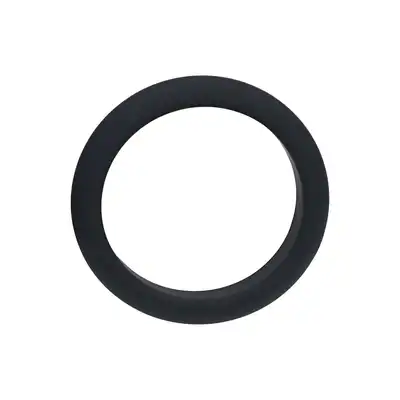 Levelz - Wide O Cock Ring Large. Duży czarny silikonowy ring na penisa o średnicy 4,2 cm