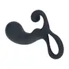 Levelz - Bulb with Loop Silicone Prostate Massager M. Czarny silikonowy stymulator prostaty w rozmiarze M bez wibracji 